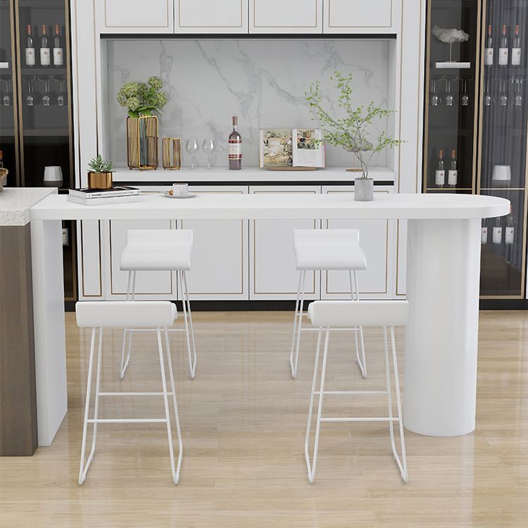 42-inch Height Cocktail Bar Table Industrial Style Wood Rounded Corners Top Bar Table Clearhalo 'Bar Furniture' 'Bar Tables' 'bar_tables' 'furn' 'furn_bar_tables' 'Furniture' 'furniture_bar_tables' 'Kitchen & Dining Furniture' 'kitchen&dining_furn' 'kitchen' 1200x1200_413d4d31-a369-46bd-aa84-b911a5c7cfc0