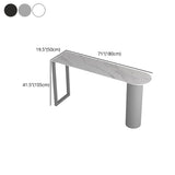 Stone Bar Dining Table Modern Bar Table with Double Pedestal for Dining Room Kitchen Clearhalo 'Bar Furniture' 'Bar Tables' 'bar_tables' 'furn' 'furn_bar_tables' 'Furniture' 'furniture_bar_tables' 'Kitchen & Dining Furniture' 1200x1200_413df836-97d8-44d1-9e29-55362327f843