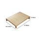 11.81" Tall Scandinavian Bed Frame Bed Solid Wood Standard Bed