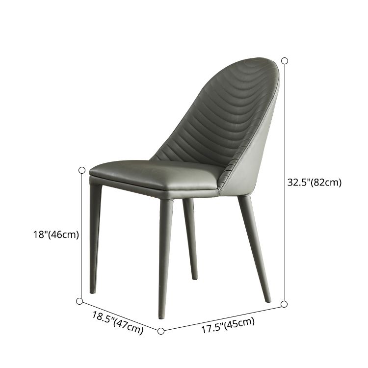 Contemporary Metal Dining Room Chairs Open Back Dining Side Armless Chair for Home Use Clearhalo ' kitchen&dining_furn' 'Dining Chairs' 'Dining Tables & Seating' 'dining_chair' 'furn' 'furn_dining_chair' 'Furniture' 'furniture_dining_chair' 'Kitchen & Dining Furniture' 'kitchen' 1200x1200_4141615b-46a4-4561-86ac-09e71409244e