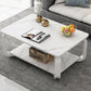Glam Coffee Table with Cross Legs and Storage Shelf Cocktail Table Clearhalo 'Coffee & Accent Tables' 'Coffee Tables' 'coffee_tables' 'furn' 'furn_coffee_tables' 'Furniture' 'Living Room Furniture' 1200x1200_414543f1-2398-40b2-9756-6e55c24c14d8
