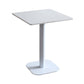 Industrial Style Dining Table Pedestal Dining Room Collection ,23.6"L x 23.6''W x 29.5"H Clearhalo ' dining_table' 'Dining Tables & Seating' 'Dining Tables' 'furn' 'furn_dining_table' 'Furniture' 'furniture_dining_table' 'Kitchen & Dining Furniture' 'kitchen&dining_furn' 'kitchen' 'kitchen_dining_table' 1200x1200_4146390e-a97e-452a-860b-0e6500eb500a