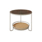 Round Minimalist Coffee Table Glass Top Steel Coffee Table for Living Room Clearhalo 'Coffee & Accent Tables' 'Coffee Tables' 'coffee_tables' 'furn' 'furn_coffee_tables' 'Furniture' 'Living Room Furniture' 1200x1200_414bba81-65d3-4e55-9007-5dbdbd4fd5c1