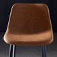 Modern Armless Backrest Counter Stool Iron Household Bar Stool with Leather Cushion Clearhalo 'Bar Furniture' 'Bar Stools' 'bar_stools' 'furn' 'furn_bar_stools' 'furniture_bar_stools' 'Kitchen & Dining Furniture' 'kitchen&dining_furn' 'kitchen' 'kitchen_furn' Furniture' 1200x1200_414c5e1a-e3e1-44f3-8728-6797f83b9d1e