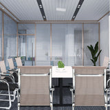 Armas fijas Silla de conferencia moderna Metal No Wheels Conference Chair