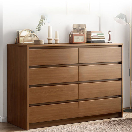 16" D Storage Chest Modern Wood Storage Chest in White and Brown