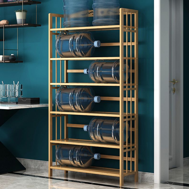 Contemporary Brown Bamboo Shelf Bookcase Open Bookcase for Study Room Clearhalo 'Bookcases' 'furn' 'furn_bookcases' 'Furniture' 'Office Furniture' 1200x1200_414ec931-6475-45ee-bff1-f31204820974