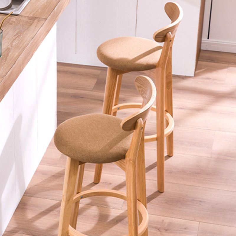 Contemporary Solid Wood Barstool Bristol Bar Stool with Footrest and Low Back Clearhalo 'Bar Furniture' 'Bar Stools' 'bar_stools' 'furn' 'furn_bar_stools' 'furniture_bar_stools' 'Kitchen & Dining Furniture' 'kitchen&dining_furn' 'kitchen' 'kitchen_furn' Furniture' 1200x1200_414f95ed-9bc0-4455-baa5-6f2d7666fe1e