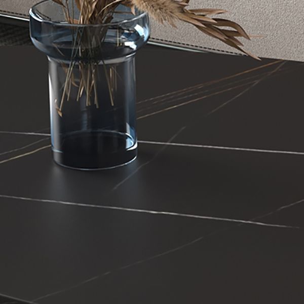 Glam Style Metal Base Cocktail Table Black and White Slate Top Coffee Table Clearhalo 'Coffee & Accent Tables' 'Coffee Tables' 'coffee_tables' 'furn' 'furn_coffee_tables' 'Furniture' 'Living Room Furniture' 1200x1200_414fc677-dd4f-4065-970f-454d511d8135