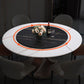 Modern Round Pedestal Dining Table Sintered Stone Home Convertible Dining Table Clearhalo 'Dining Tables & Seating' 'Dining Tables' 'dining_table' 'furn' 'furn_dining_table' 'Furniture' 'furniture_dining_table' 'Kitchen & Dining Furniture' 'kitchen' 'kitchen_dining_table' 1200x1200_415060be-5d14-49cb-9bd0-93d610f69e7b