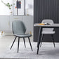 Armless Kitchen Dining Side Chair Industrial Wingback Side Chair