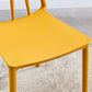 Silla de plástico contemporánea muebles laterales de comedor abiertos en acabado mate