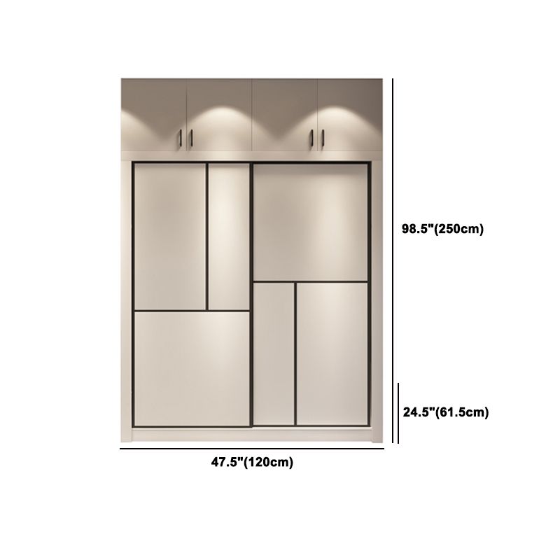 Glijdende witte garderobe armoire gemanipuleerde houten garderobe kast