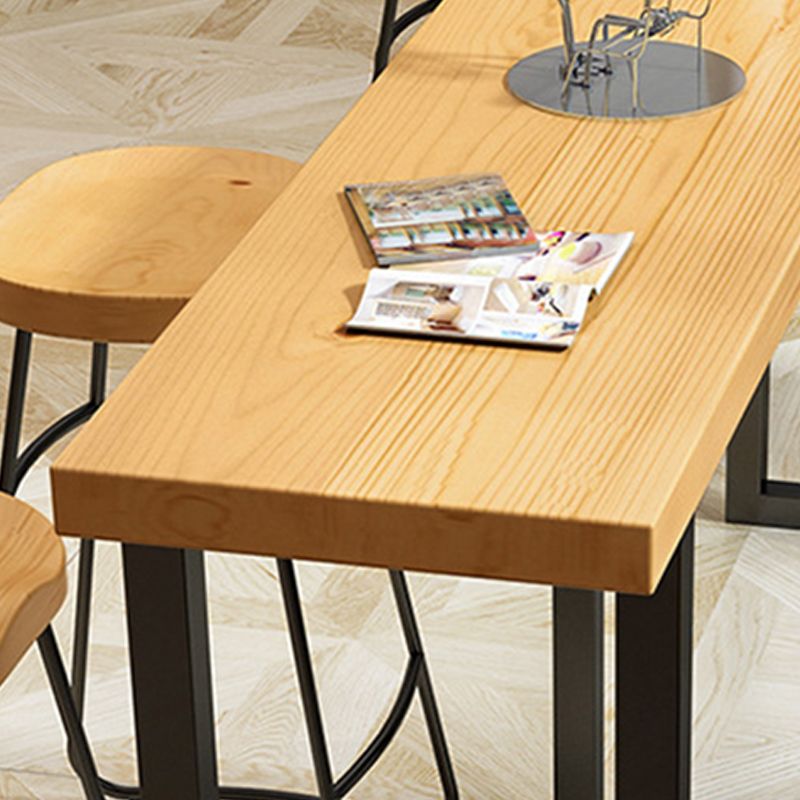 Wood Bar Dining Table Traditional Luxury Rectangle Bar Table with Sled Base Clearhalo 'Bar Furniture' 'Bar Tables' 'bar_tables' 'furn' 'furn_bar_tables' 'Furniture' 'furniture_bar_tables' 'Kitchen & Dining Furniture' 1200x1200_41536275-faef-4252-9ff3-f55f8aa6fc84