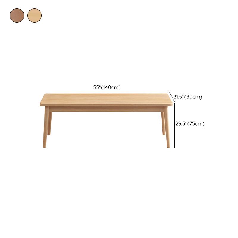 Table à manger rectangulaire en bois massif d'hévéa, pour la cuisine