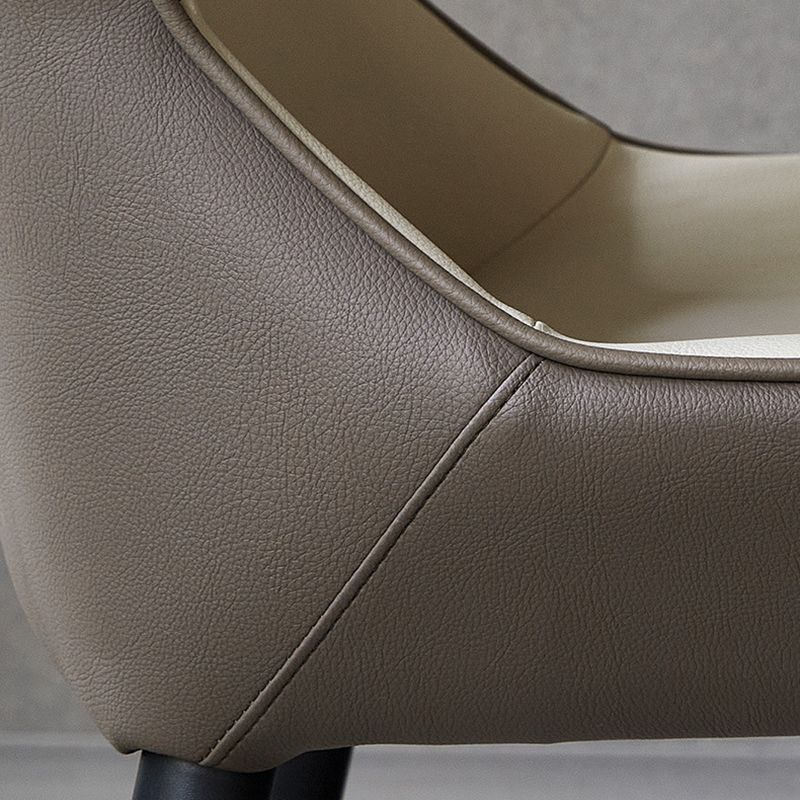 Metal Scandinavian Style Dining Chair Home Wingback Side Armless Chair Clearhalo ' kitchen&dining_furn' 'Dining Chairs' 'Dining Tables & Seating' 'dining_chair' 'Furniture' 'furniture_dining_chair' 'Kitchen & Dining Furniture' 'kitchen' 1200x1200_41540d67-3692-40c8-a6dc-55ed324b6669