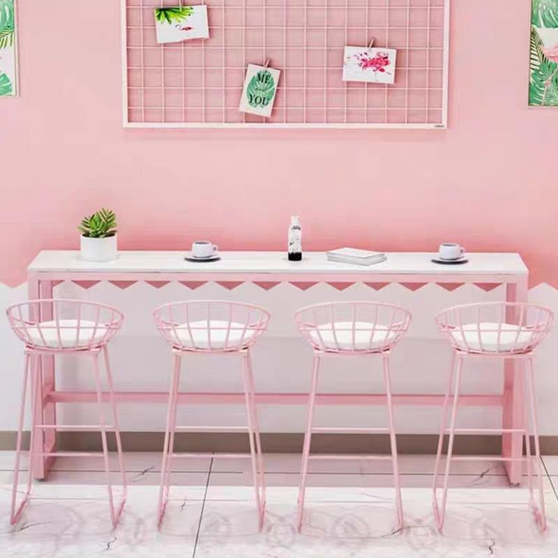 Glam 1/5 stukken Balk Tafel Set rechthoekige stenen aanrechttafel met hoge ontlasting