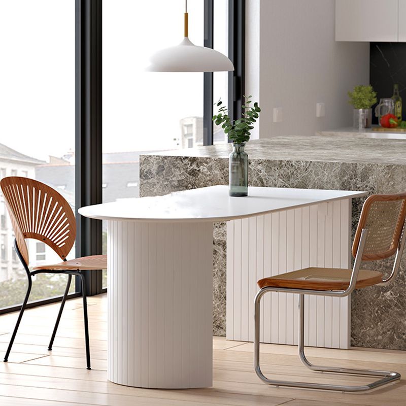 Solid Wood Modern Free Form Dining Table Marble Top Table for Dining Room and Kitchen Clearhalo ' dining_table' 'Dining Tables & Seating' 'Dining Tables' 'furn' 'furn_dining_table' 'Furniture' 'furniture_dining_table' 'Kitchen & Dining Furniture' 'kitchen&dining_furn' 'kitchen' 'kitchen_dining_table' 1200x1200_415485e7-3ba8-4a1a-94c6-89ee156208f6