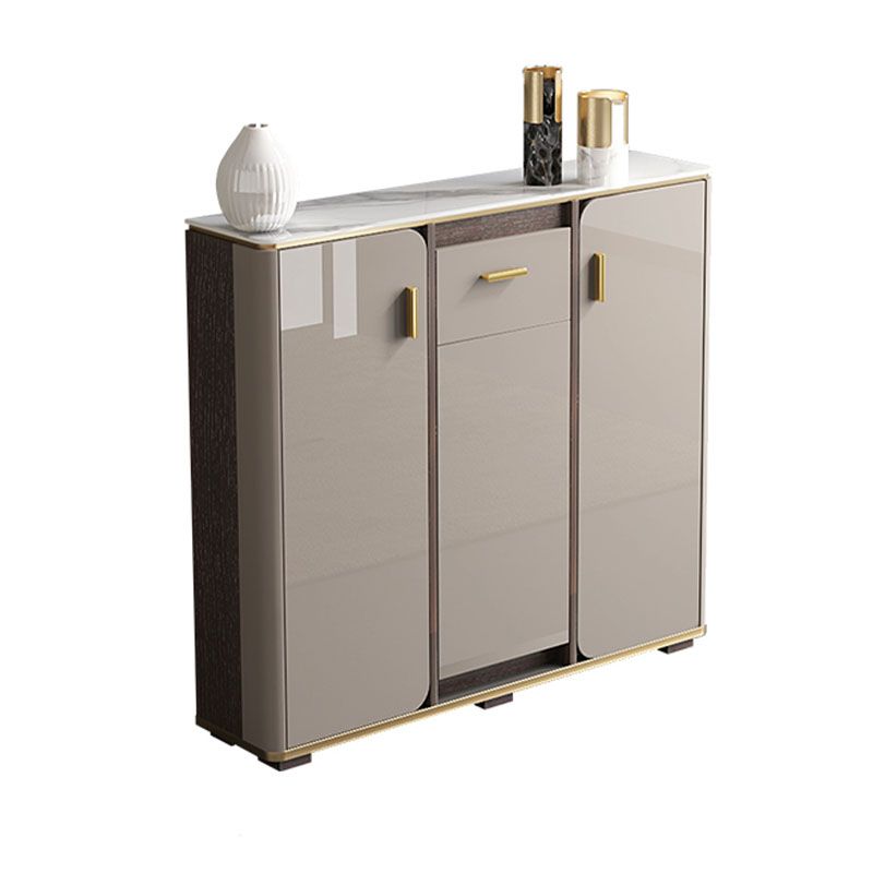 Buffet in stile glam sideboard cucina grigio a buffet con cassetto e conservazione