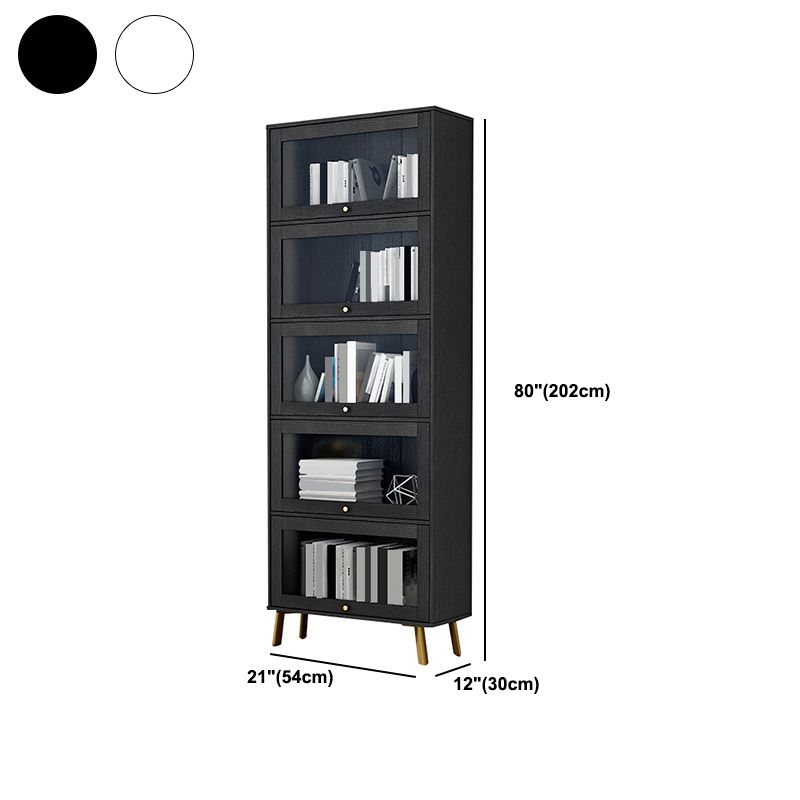 Libreria moderna in legno, libreria geometrica per qualsiasi stanza, 12 "W