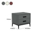 Contemporary Leather Accent Table Nightstand 18.11" Tall 2 Drawers Bed Nightstand Clearhalo 'Bedroom Furniture' 'furn' 'furn_night_stand' 'Furniture' 'night_stand' 'Nightstands' 1200x1200_41565fa1-0459-4ab9-9381-dc211a846742