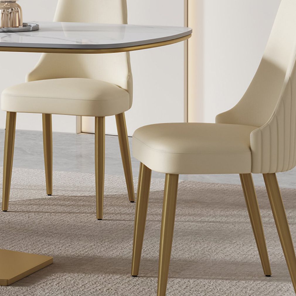 Luxury Sintered Stone Top Dining Set 1/4/5/7 Pieces Rectangle Kitchen Table with Chairs Clearhalo 'Dining Room Sets' 'Dining Tables & Seating' 'dining_room_set' 'furn' 'furn_dining_room_set' 'Furniture' 'furniture_dining_room_set' 'Kitchen & Dining Furniture' 1200x1200_4157b41b-4c70-42f4-a90c-160f0e135dc1