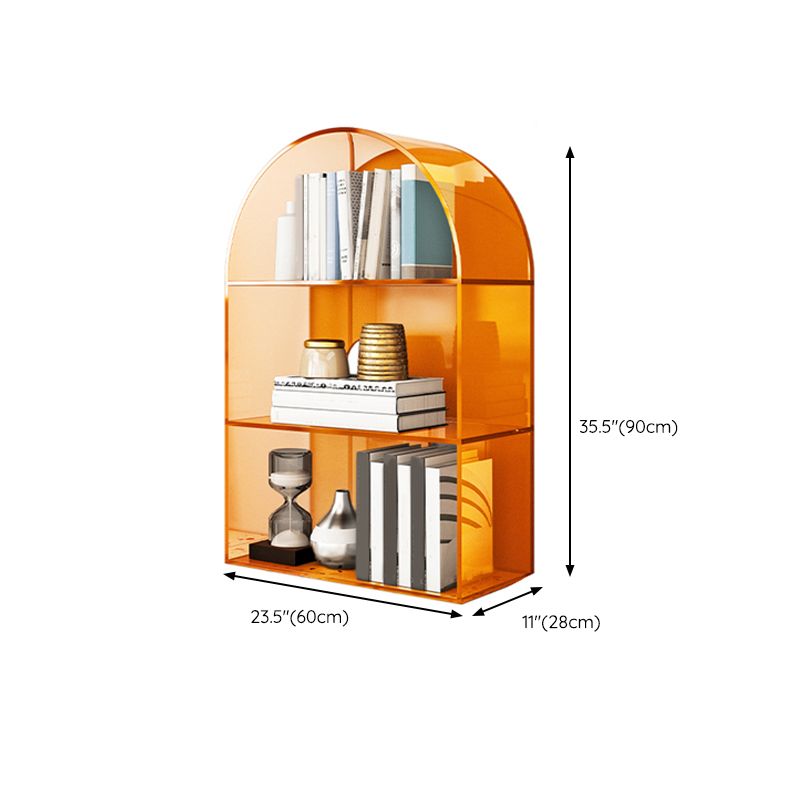 Glam Standard Acryl Bookshelf Gesloten Back -boekenkast met planken