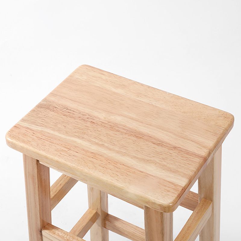 モダンなレザーバースツールラバーウッドカウンタースツールホーム用