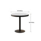 Metalen moderne ronde eettafel Gesinterde stenen tafel voor eetkamer en keuken
