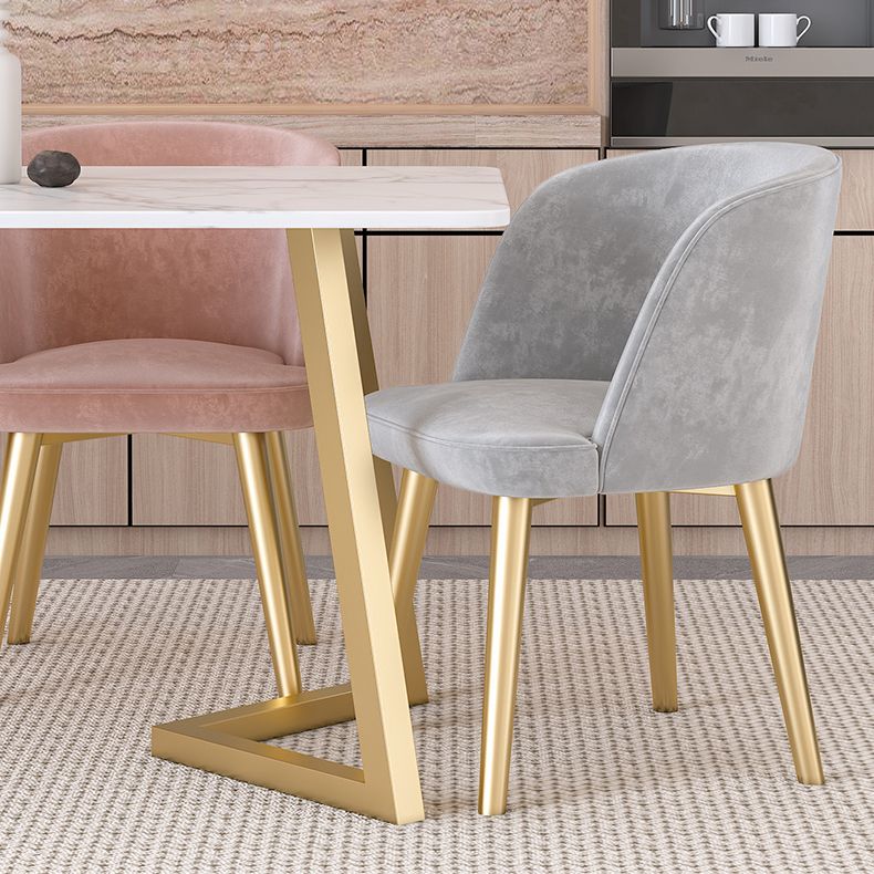 Scandinavian Sintered Stone Dining Table Set with Rectangle Table and Metal Base Home Dining Set Clearhalo 'Dining Room Sets' 'Dining Tables & Seating' 'dining_room_set' 'furn' 'furn_dining_room_set' 'Furniture' 'furniture_dining_room_set' 'Kitchen & Dining Furniture' 'kitchen&dining_furn' 'kitchen' 1200x1200_415a6075-fd46-41cb-aeb4-f0d5ee6c52b1