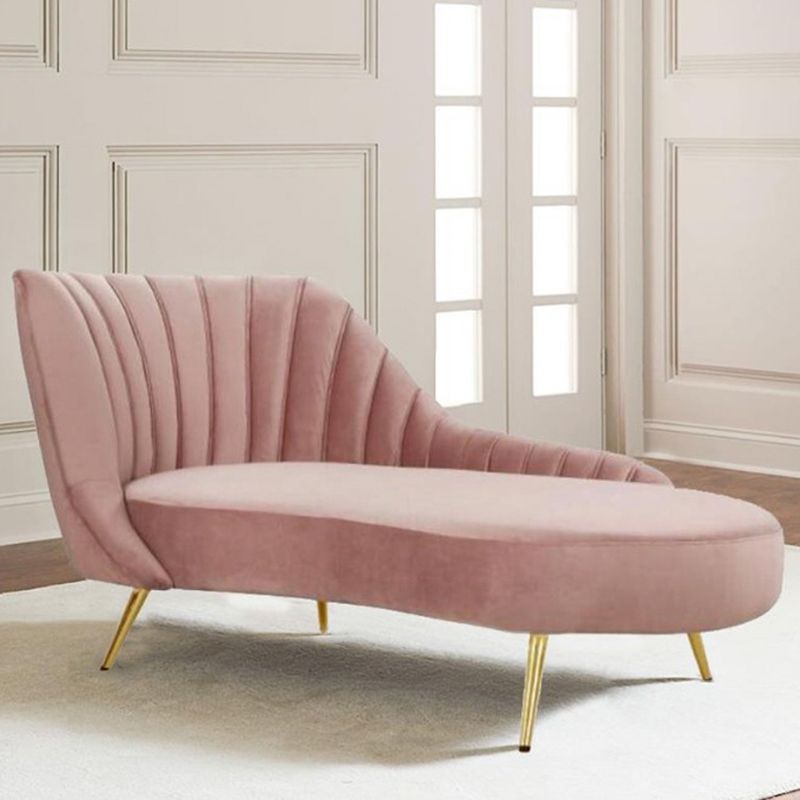 Glam Upholstered Chaise Lounge Couch Velvet Chaise Lounge Chair Clearhalo 'Chairs & Seating' 'Chaise Lounge' 'chaise_lounge' 'furn' 'furn_chaise_lounge' 'Furniture' 'Living Room Furniture' 1200x1200_415c2441-1485-4ce7-84fb-8bd8885f17b4