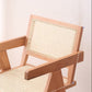 Solid Wood Kitchen Dining Chairs Contemporary Arm Chairs in Natural