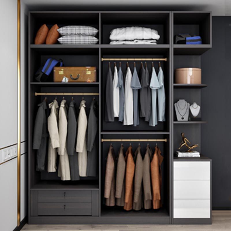 Coupe de tissu moderne en bois blanc inclus le placard de garde-robe pour la maison