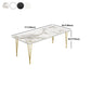 Nordic 1/5/7 Pieces Dining Set Rectangle Stone Dining Table for Kitchen Dining Room