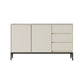 Contemporary Stone Sideboard 3-Drawer and 2-Door Dining Room Sideboard Clearhalo 'buffet_sideboard' 'Buffets & Sideboards' 'furn' 'furn_buffet_sideboard' 'Furniture' 'furniture_buffet_sideboard' 'Kitchen & Dining Furniture' 1200x1200_41615266-a5d0-421e-92f7-525c125c0800
