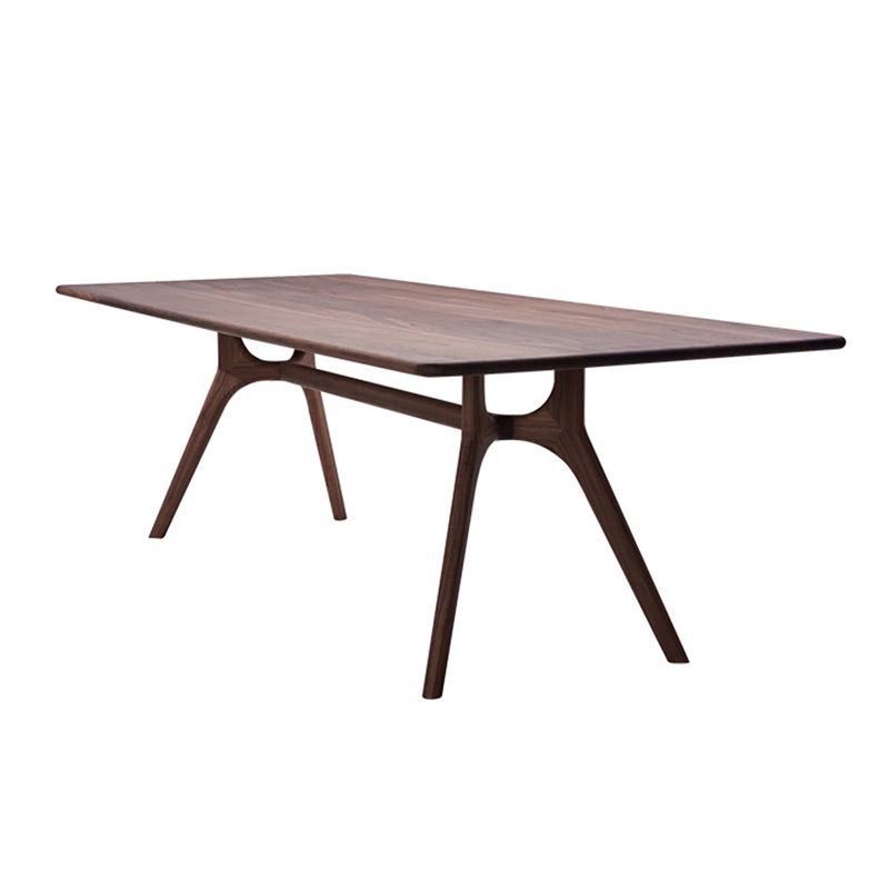 Contemporary Style Pine Dining Table 4 Legs Solid Wood Rectangle Table for Home Clearhalo ' dining_table' 'Dining Tables & Seating' 'Dining Tables' 'furn' 'furn_dining_table' 'Furniture' 'furniture_dining_table' 'Kitchen & Dining Furniture' 'kitchen&dining_furn' 'kitchen' 'kitchen_dining_table' 1200x1200_4161cf51-e765-4d38-9c1a-b0a4bf5d4388