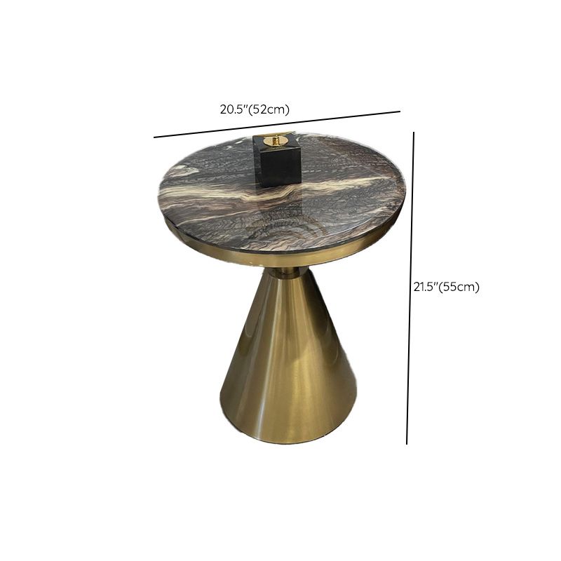 31" Wide Gold Glam Metal Single Coffee Cocktail Table with Storage