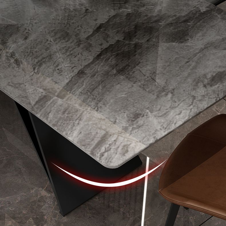 Modern Style Dining Room Sets with Sintered Stone Dining Table and Chairs Clearhalo 'Dining Room Sets' 'Dining Tables & Seating' 'dining_room_set' 'furn' 'furn_dining_room_set' 'Furniture' 'furniture_dining_room_set' 'Kitchen & Dining Furniture' 'kitchen&dining_furn' 'kitchen' 1200x1200_4163820e-3410-4c81-be40-37a8e11e568c