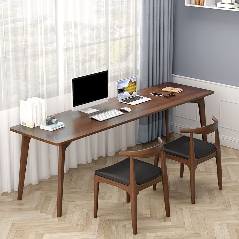 Modern Style Curved Office Desk Solid Wood Writing Desk for Home Clearhalo 'furn' 'furn_office_desk' 'Furniture' 'furniture_office_desk' 'Office Desks' 'Office Furniture' 'office_desk' 1200x1200_41641064-09bc-4441-9456-e934870ef2dd