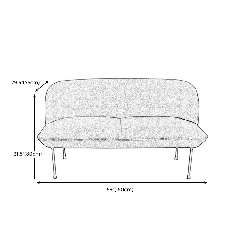 30.71" H Linen Armless Contemporary Sofa with Tight Back for Apartment Clearhalo 'furn' 'furn_sofas' 'Furniture' 'furniture_sofas' 'kitchen' 'kitchen_sofas' 'Living Room Furniture' 'Sofa' 'sofas' 1200x1200_41641d0c-fb8b-4d6b-a890-9cdb046ac3e6