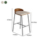 Juego de mesa de bar moderna de madera, mesa de mostrador de 1/5 piezas con taburetes tapizados