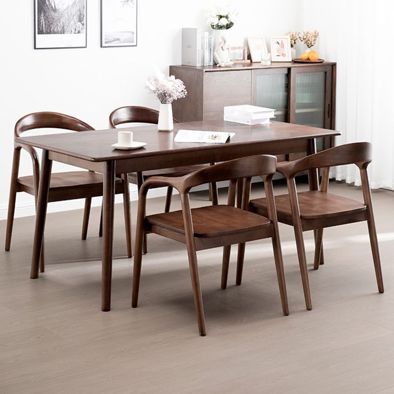 Solid Wood Dining Chairs Nordic Style Open Back Dining Chair Clearhalo 'Dining Chairs' 'Dining Tables & Seating' 'dining_chair' 'furn' 'furn_dining_chair' 'Furniture' 'Kitchen & Dining Furniture' 1200x1200_4165c27a-7096-4056-abb3-9525c620dfc7
