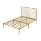 43.3" Metal Standard Bed with Spindle Headboard Low Profile Bed