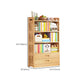 Contemporary Bookshelf Standard Wooden Closed Back Bookcase with Shelves Clearhalo 'Bookcases' 'furn' 'furn_bookcases' 'Furniture' 'Office Furniture' 1200x1200_4166784a-562d-4323-a114-e9e769e76c3d