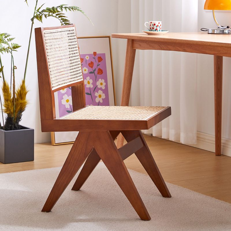 Nordic Style Wood Side Dining Chairs Open Back Dining Side Chair Clearhalo 'Dining Chairs' 'Dining Tables & Seating' 'dining_chair' 'furn' 'furn_dining_chair' 'Furniture' 'furniture_dining_chair' 'Kitchen & Dining Furniture' 1200x1200_41677fe2-72d0-4bb4-8b55-e02906fa64fe