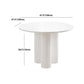 Stone Top Dining Table Modern Round Dining Table with 3 Legs