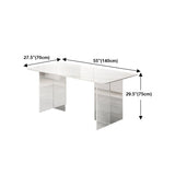 1/2/5/7 Pieces White Dining Set Sintered Stone Rectangle Dining Set with Leather Chairs Clearhalo 'Dining Room Sets' 'Dining Tables & Seating' 'dining_room_set' 'furn' 'furn_dining_room_set' 'Furniture' 'furniture_dining_room_set' 'Kitchen & Dining Furniture' 1200x1200_4169952a-d52b-4490-a1ad-2c0b9876f444