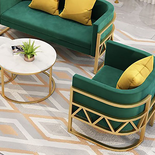 24.40" W x 29.52" H Velvet Tuxedo Arm Sofa Contemporary Standard Sofa Clearhalo 'furn' 'furn_sofas' 'Furniture' 'Living Room Furniture' 'Sofa' 'sofas' 1200x1200_416d9ab5-412d-44c6-8552-2c9320b5b098