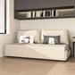 32"H Scandinavian Sleeper Sofa Futon Beige Foldable Sleeper Sofa
