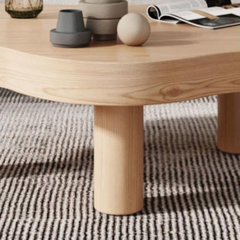 Nordic Style Free Shape Solid Wood 3 Legs Base Design Coffee Table Clearhalo 'Coffee & Accent Tables' 'Coffee Tables' 'coffee_tables' 'furn' 'furn_coffee_tables' 'Furniture' 'Living Room Furniture' 1200x1200_4170336f-6f1c-4c5c-85d1-10193c0253b1